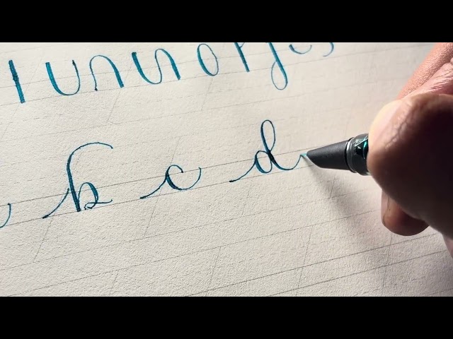 Fountain Pen Calligraphy A to Z | Easy Small Letters for Beginners | Step-by-Step Tutorial