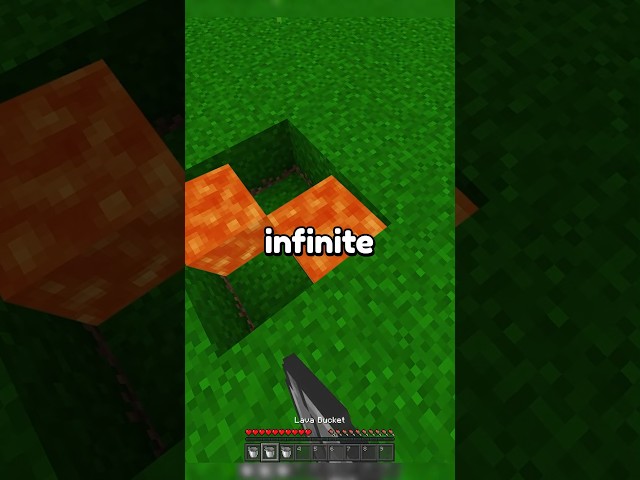 infinite lava sources are POSSIBLE