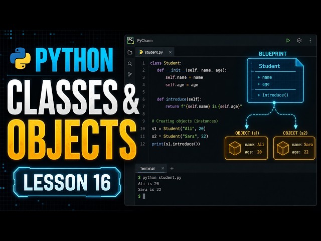 Python OOP Explained: Classes and Objects | Lesson 16