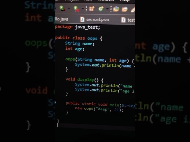 "Unlock the Power of Java: Understanding Parameterized Constructors with Real Code Examples!"