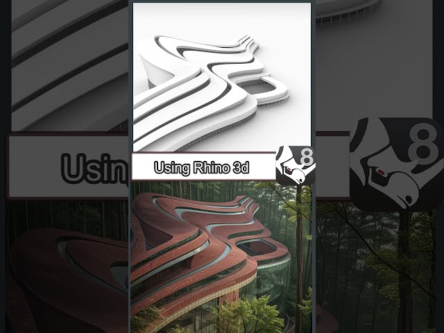 rhino organic modeling : Zaha Hadid Architecture #rhinotutorial #zahahadidarchitects #rhino3d