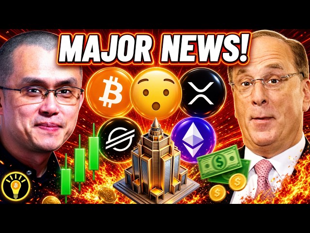 HUGE NEWS! BLACKROCK REVEALS CRYPTO AI AGENT PLANS! MASTERCARD STELLAR XLM & BINANCE CIRCLE USDC!