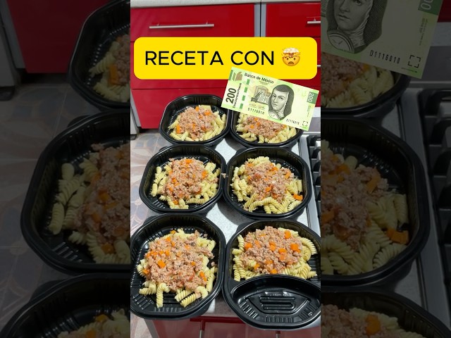 COCINÁ 1 DÍA PARA TODA LA SEMANA con $200 pesos 🤯 #shorts #shortsviral