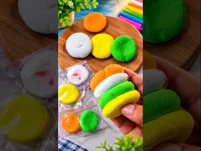 Amazing Colorful Clay Burger DIY 🌈 | Easy Clay Craft Tutorial #satisfying
