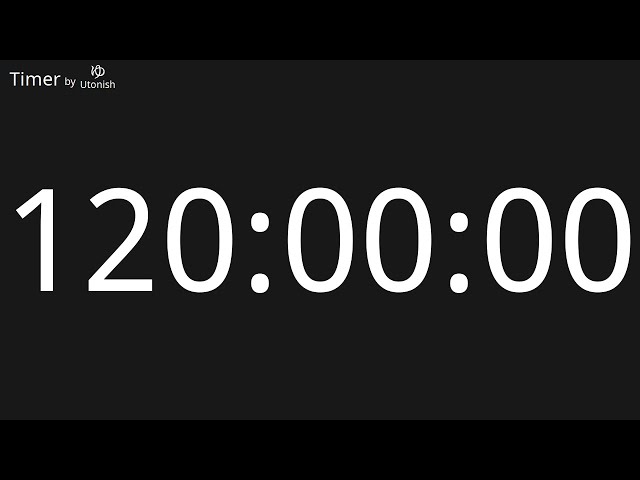 120 Hour Countdown Timer