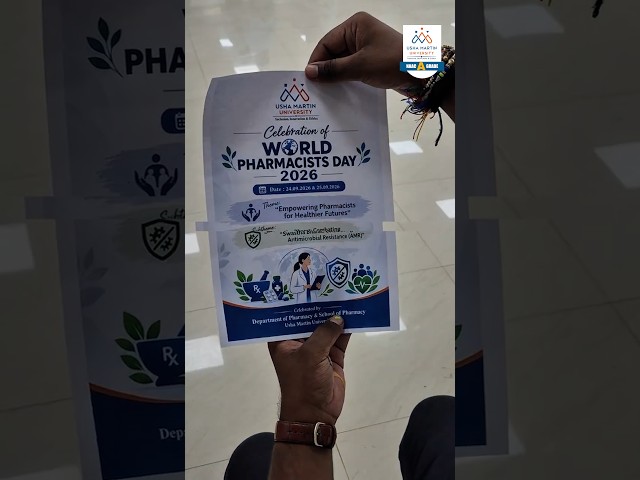 World Pharmacists Day Celebrations at Usha Martin University, Ranchi, Jharkhand