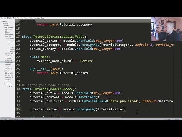 Linking models with Foreign Keys   Django Web Development with Python p 9