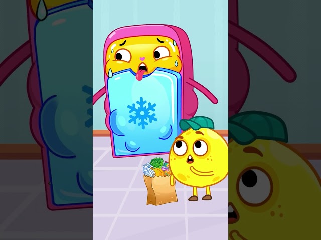 My fridge has a boo boo! Healthy vs unhealthy food song for kids