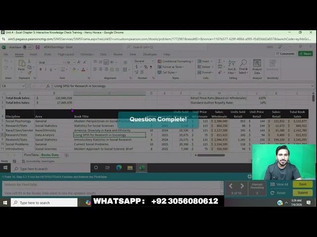 Unit 5 -Excel Chapter 6: Simulation Lab | Excel Chapter 6: Simulation Lab | Simulation Lab