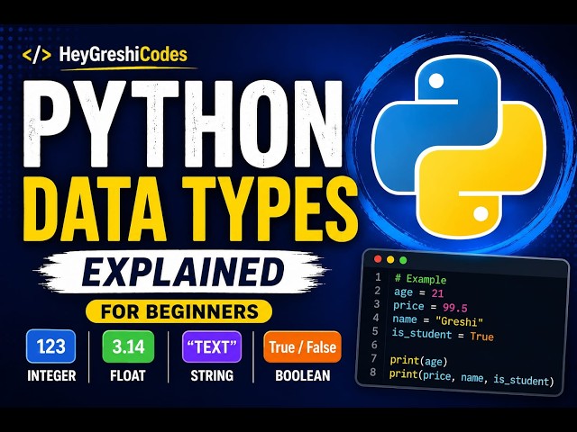 Python Data Types Explained | Python for Beginners