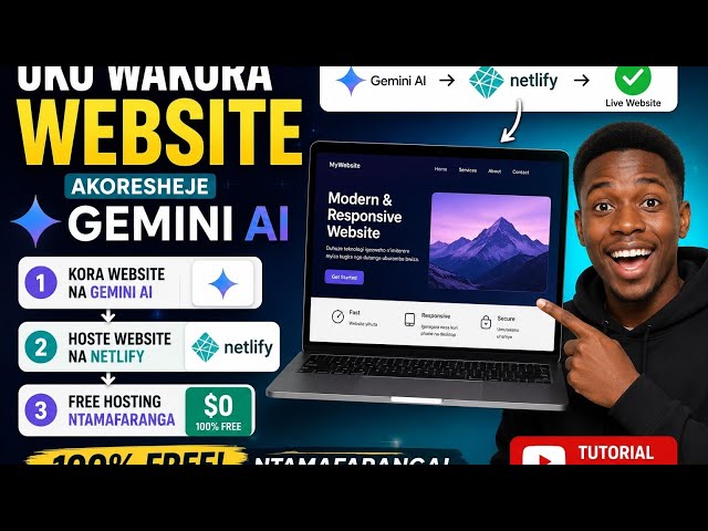 🚀 Uko Wakora Website na Gemini AI Ubuntu 100% (2026)