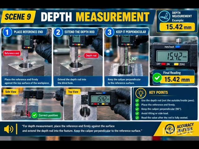 Digital Vernier Caliper | Complete Measurement Guide | How to Measure Length, Width & Thickness