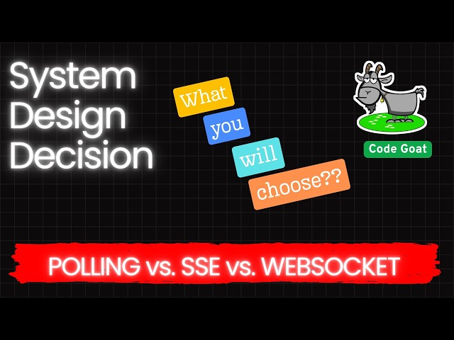 WebSockets vs SSE vs Long Polling | System Design #17