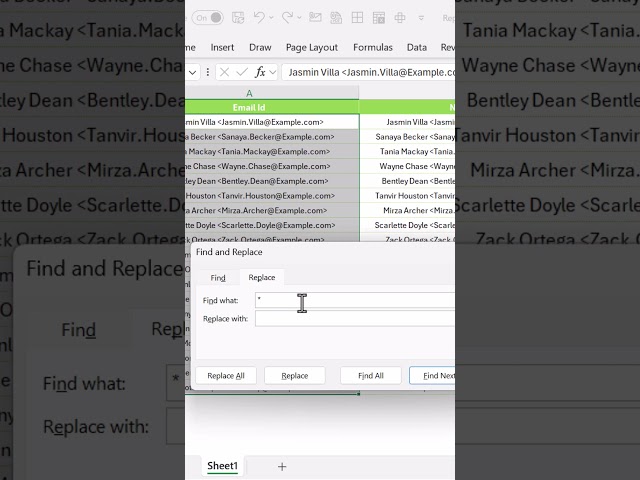 Excel Trick You Didn't Know: Replace with Wildcard! #exceltips #exceltricks #exceltipsandtricks