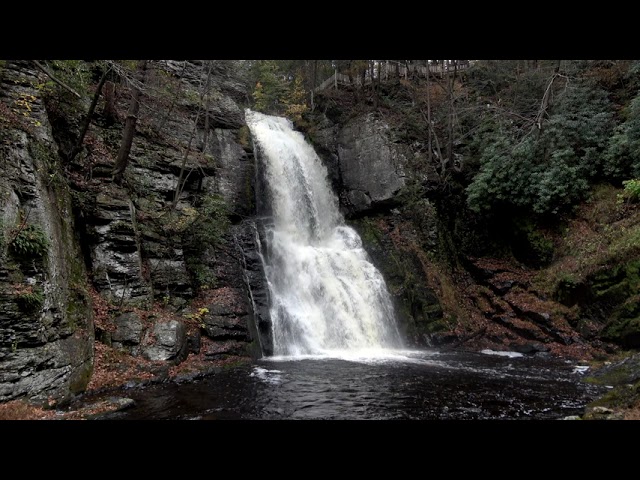 8 HOURS: Gorgeous View of Bushkill Falls | 4K Nature Relaxation