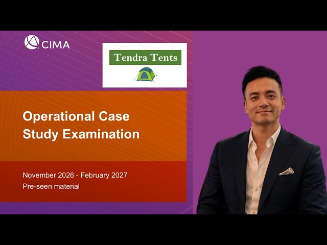 CIMA November 2026 February 2027 Preseen Tendra Tents