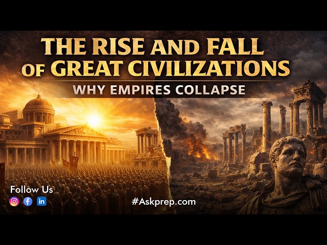 The Rise and Fall of Great Civilizations: Why Empires Collapse ll Askprep