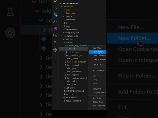 Create Odoo 19 App Architecture in 50 Seconds!