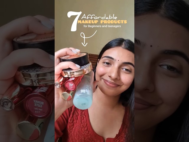 my top 7 affordable makeup products ✨💗 #affordablemakeup #makeup #begginersmakeup #teenagers