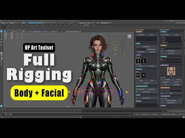 How to Rig a Character in Maya with HP Art Toolset | Full Tutorial - Part 01