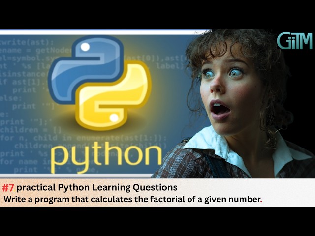 Write a program that calculates the factorial of a given number. |GIITM