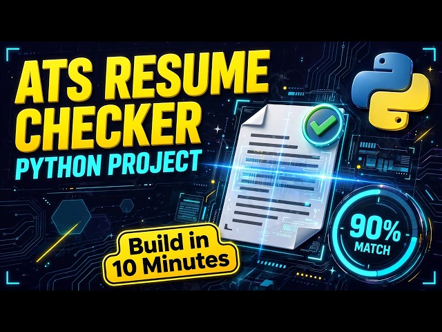 ATS Resume Checker Python Project | Resume Scanner With Python Full Tutorial