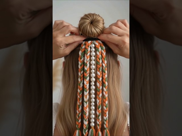 #diy #braids #tricolor #hairstyle #india #ytshorts #shorts #trending #viral #yarncraft #tutorial