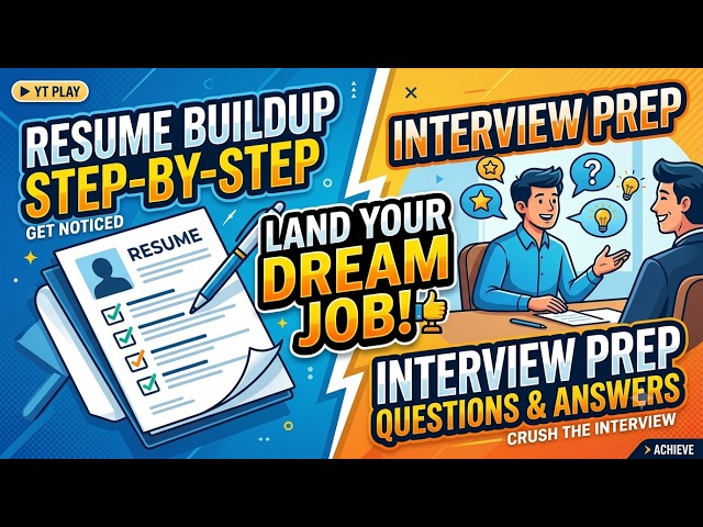 Free Lecture: Crack Your Interview & Build a Powerful Resume