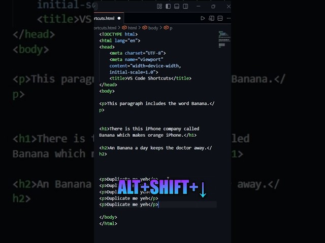 🔥 5 VS Code Shortcuts You NEED