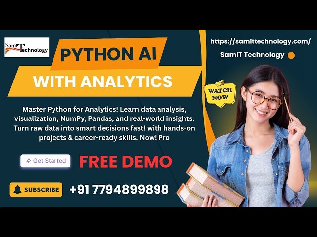 Python | AI | Analytics | Tutorial for Beginners | Online Course | Real Time Training | Demo
