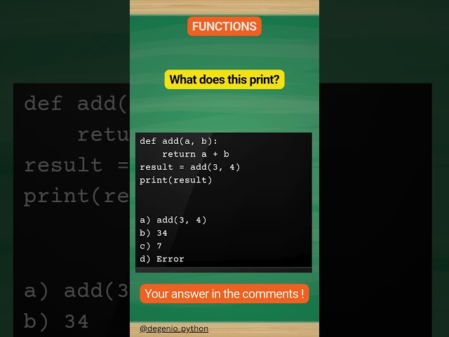 python quiz on functions 36
