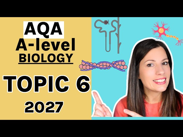 TOPIC 6 AQA A-level Biology - Learn the entire topic. Nervous System, Muscles, Homeostasis