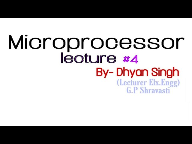 Microprocessor #lecture 4, #Different_type_of_registers_8085_Mp