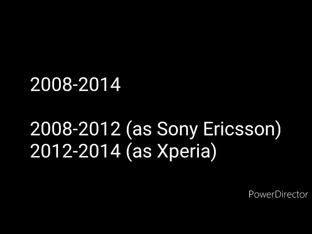 Sony Ericsson/Xperia Ringtone Evolution (2001-present)