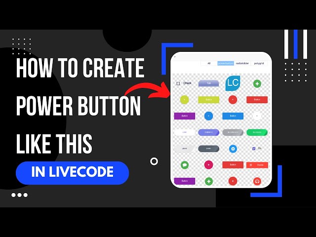 Make Power Button Widgets in LiveCode in Less than 10 minutes #lowcode #lowcodeplatform