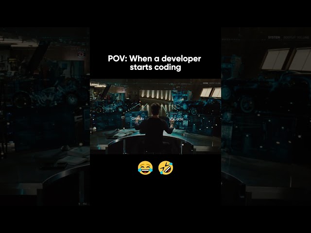 POV: When a developer starts coding… it’s showtime! #coding #ai #technology #trending #shorts