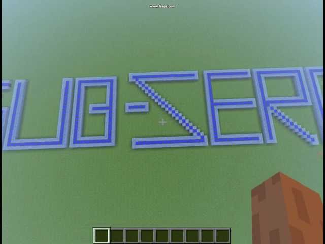 Minecraft-shorts."Sub-Zero" lettering