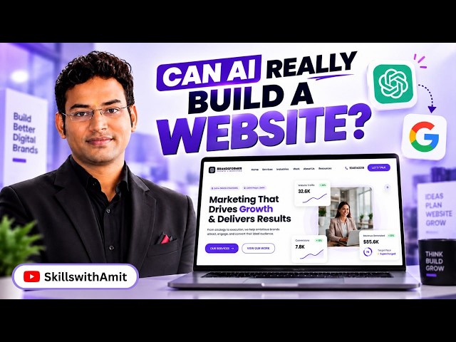 I Built a Full Website in 10 Minutes Using AI — Google AI Studio (No Coding)
