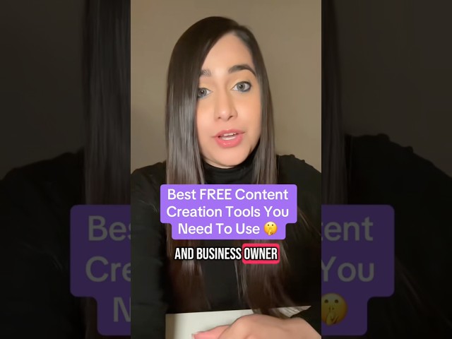 Best FREE Content Creation Tools For Business Owners & New Creators 🙂