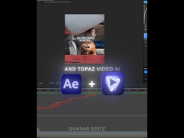 How I Improve Video Quality in After Effects + Topaz Al @Quasar079