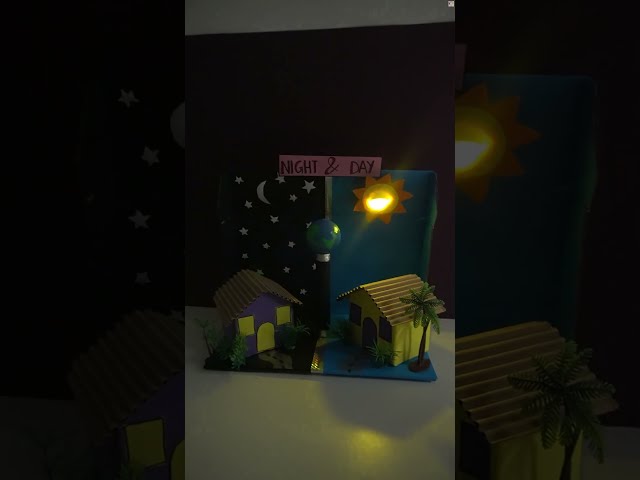 DIY 3D Day and Night Science Model | Easy Working Project for School | Working Day and Night Model