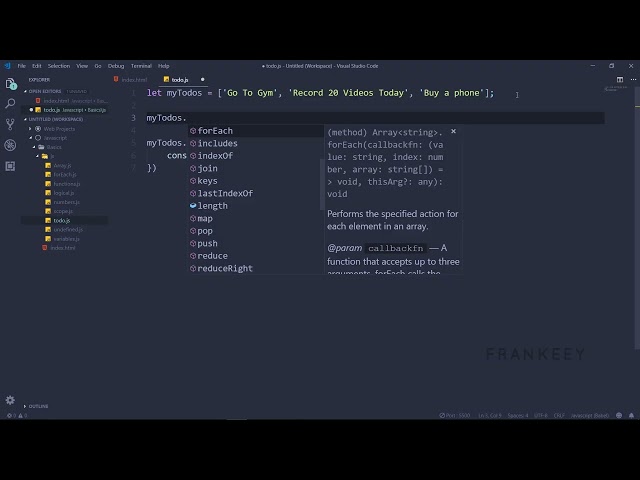 Todo Application In JavaScript