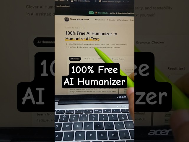 How to Humanize AI Text for FREE 🤖 #techhacks #shorts
