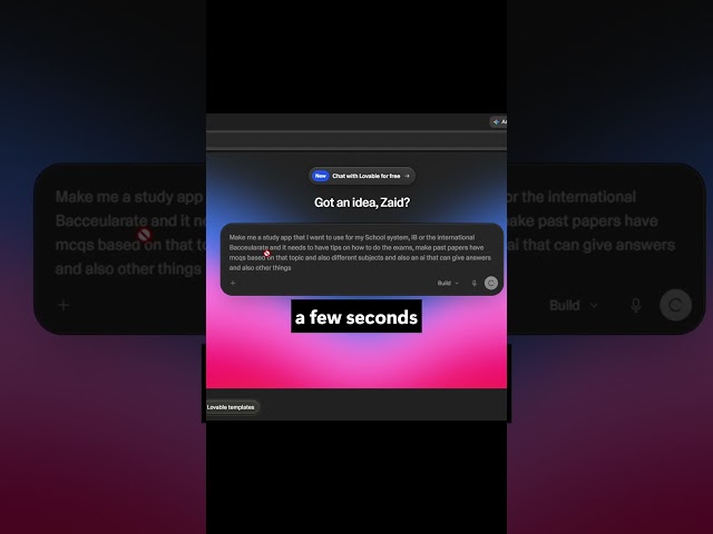 I Built My Own AI Study App With 1 Prompt 🤯