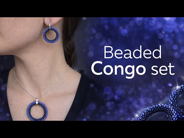 Luxury Beaded Congo Set | Easy Earrings & Pendant Tutorial