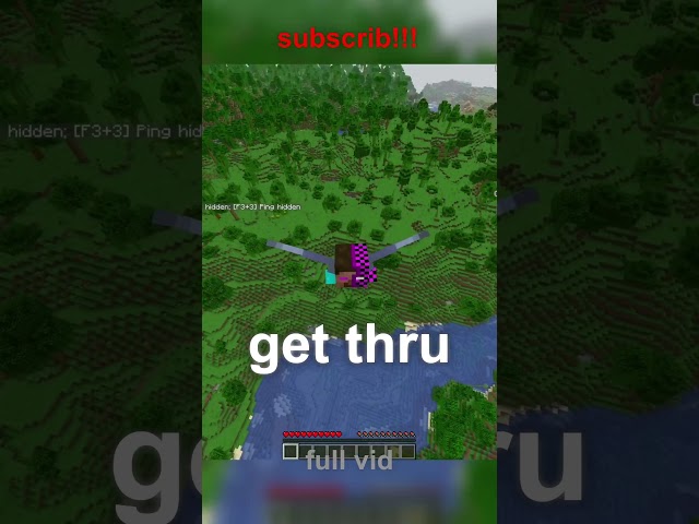 minecraft without touching the ground??? how is this possible! #minecraft
