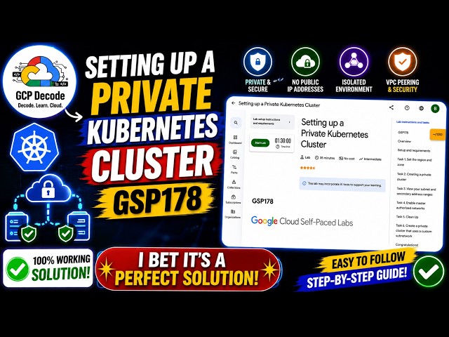 Setting up a Private Kubernetes Cluster | GSP178 | 100% PERFECT SOLUTION | #googlecloudarcade