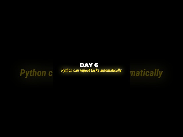 Day 6 Python | Loops Explained 🔁 | Repeat Tasks Automatically