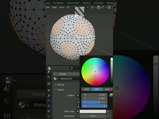 Tip #66 |  How to create a soccer ball in under 1 minute in Blender