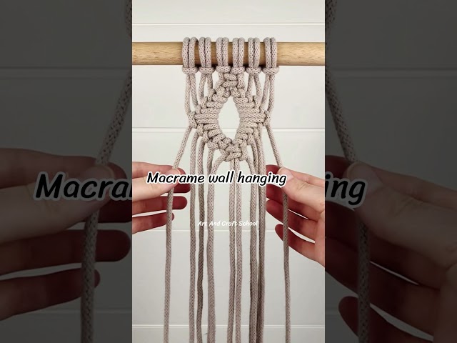 Macrame wall hanging Ideas for beginners #fyp #foryou #ideas #shorts